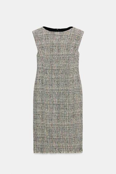 ZW COLLECTION TEXTURED MIDI DRESS - Multicoloured by Zara - Image 0