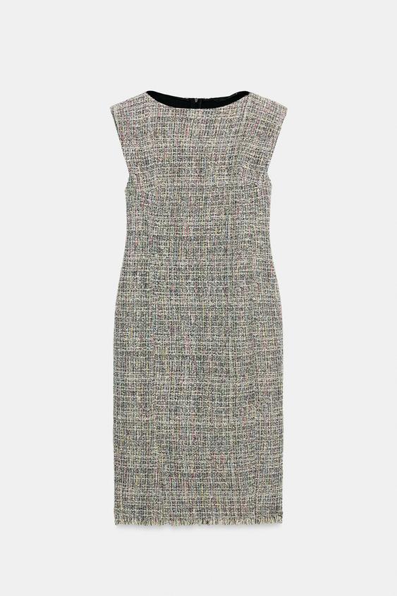 VESTIDO MIDI ESTRUCTURA ZW COLLECTION - Multicolor de Zara - Imagen 0