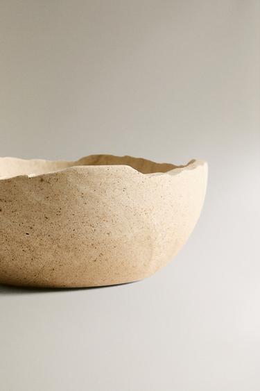 SAND-COLOURED STONE BOWL - Beige by Zara - Image 3