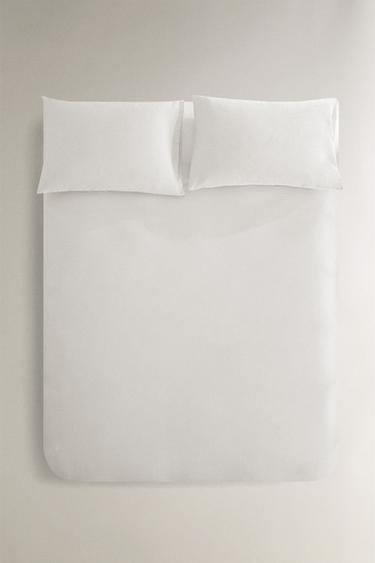 TEXTURED DUVET COVER - Oyster-white by Zara