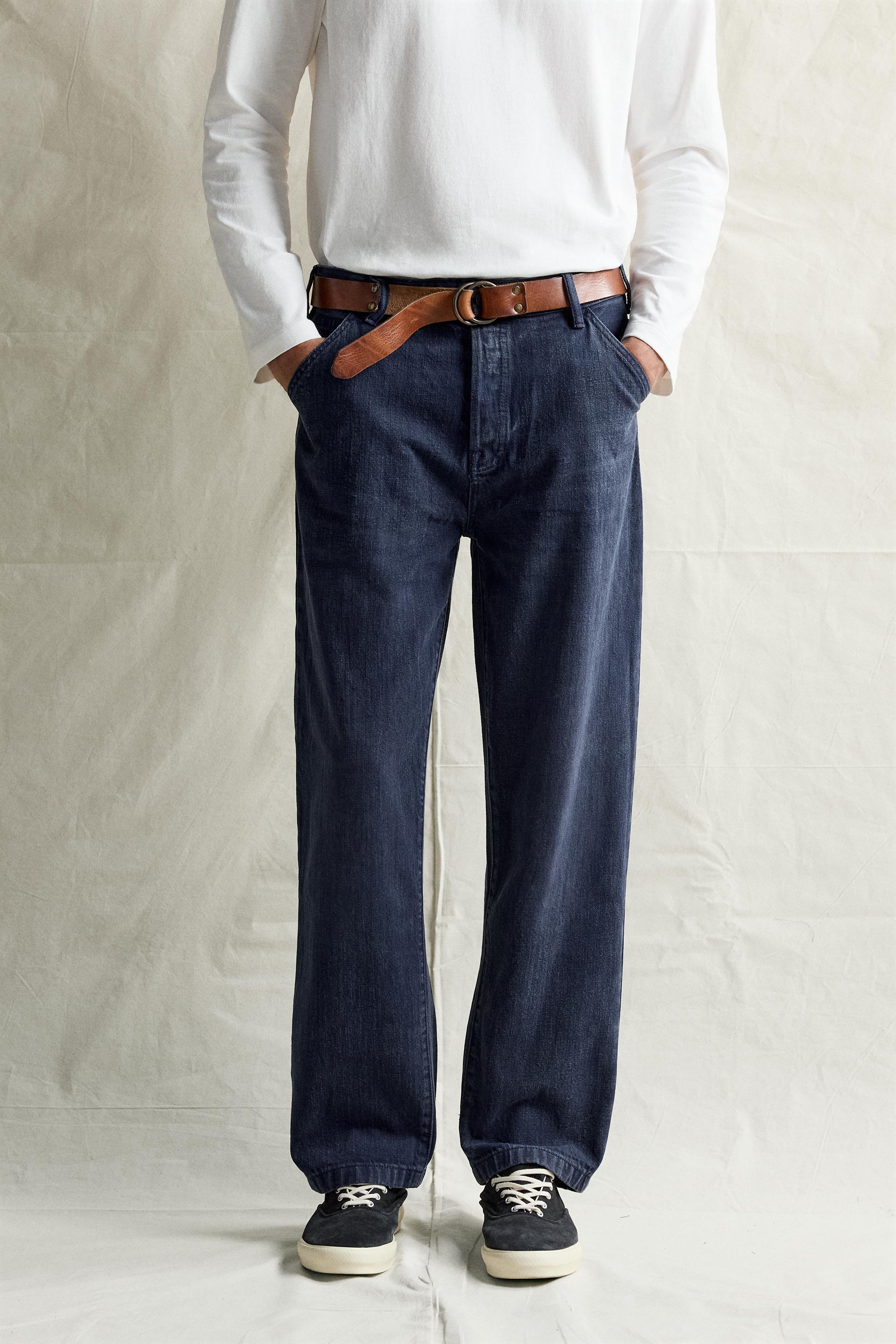 Мужские джинсы Zara WASHED RELAXED FIT JEANS — фото 2