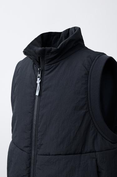 GILET MATELASSÉ - Bleu marine de Zara - Image 4