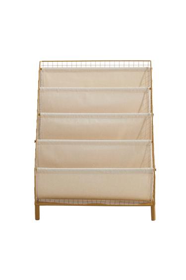 KIDS' METAL BOOK RACK - Mustard by Zara