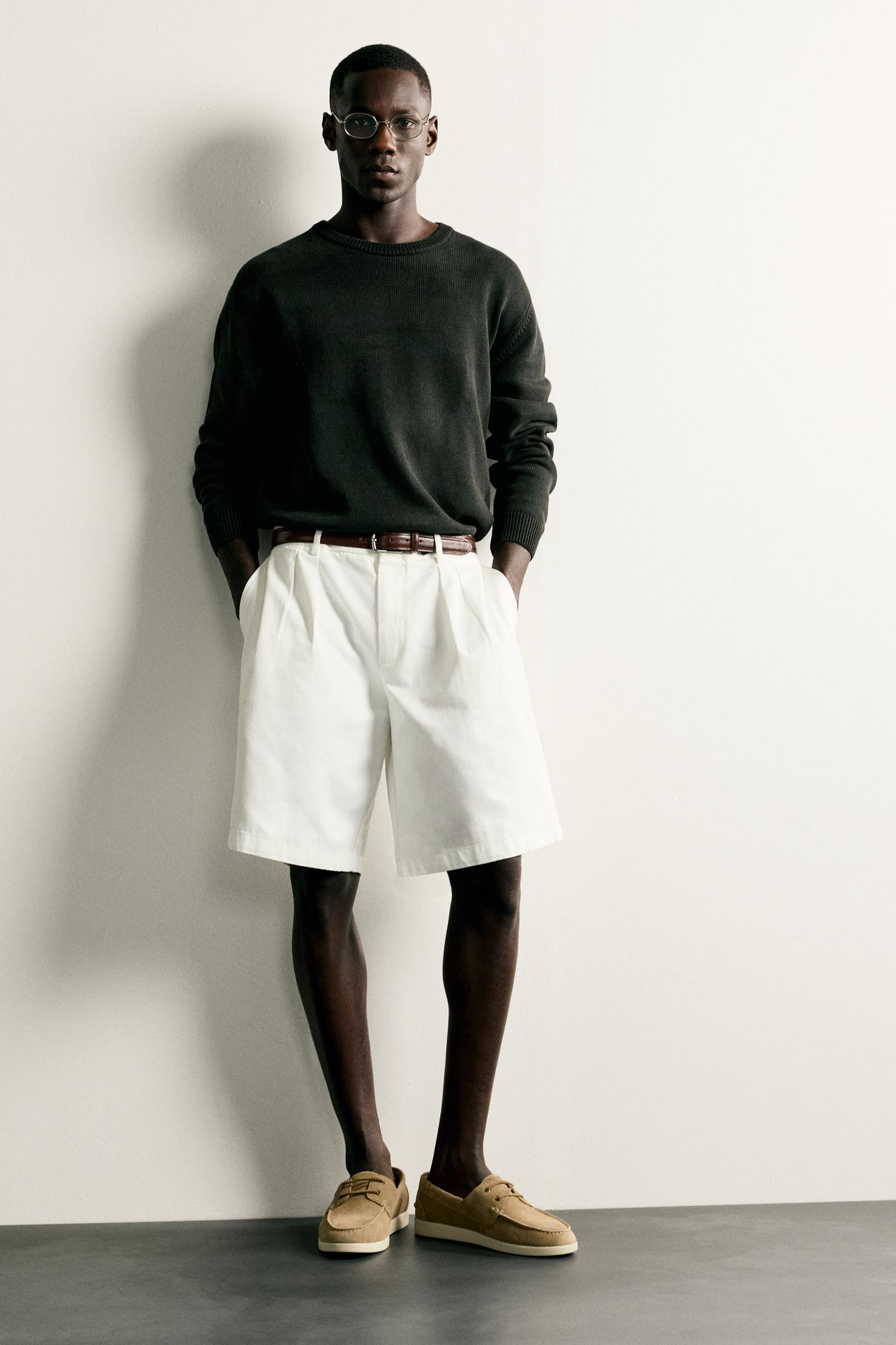 Обувь Zara Leather Boat Shoes для детей, цвет: Бежевый — фото 2
