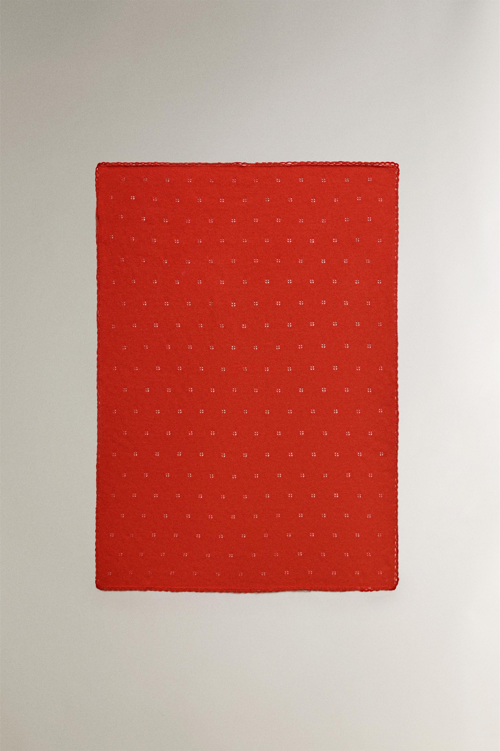 POINTELLE COTTON BABY BLANKET