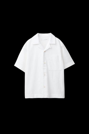 COTTON LINEN SHIRT - White by Zara
