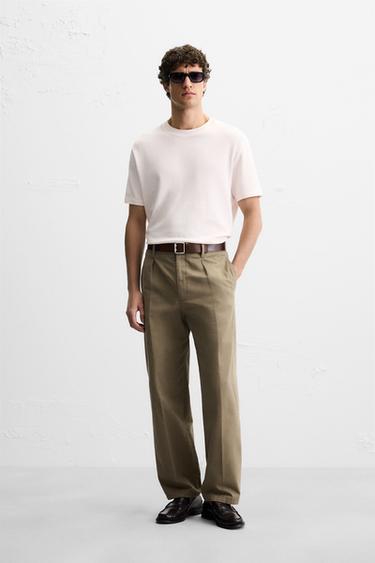 PLAYERA BÁSICA PUNTO - Rosa tiza de Zara