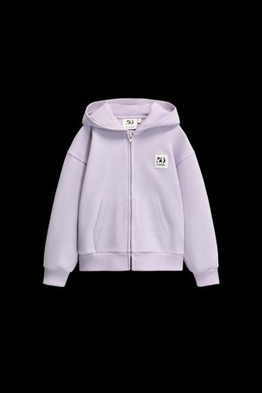 6-14 YEARS/ 50TH ANNIVERSARY LABEL ZIP-UP SWEATSHIRT - Lilac by Zara - Image 0