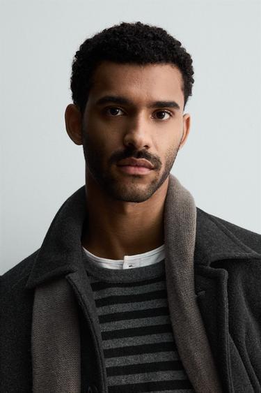 WOOL COAT WITH POCKETS - Anthracite Grey by Zara