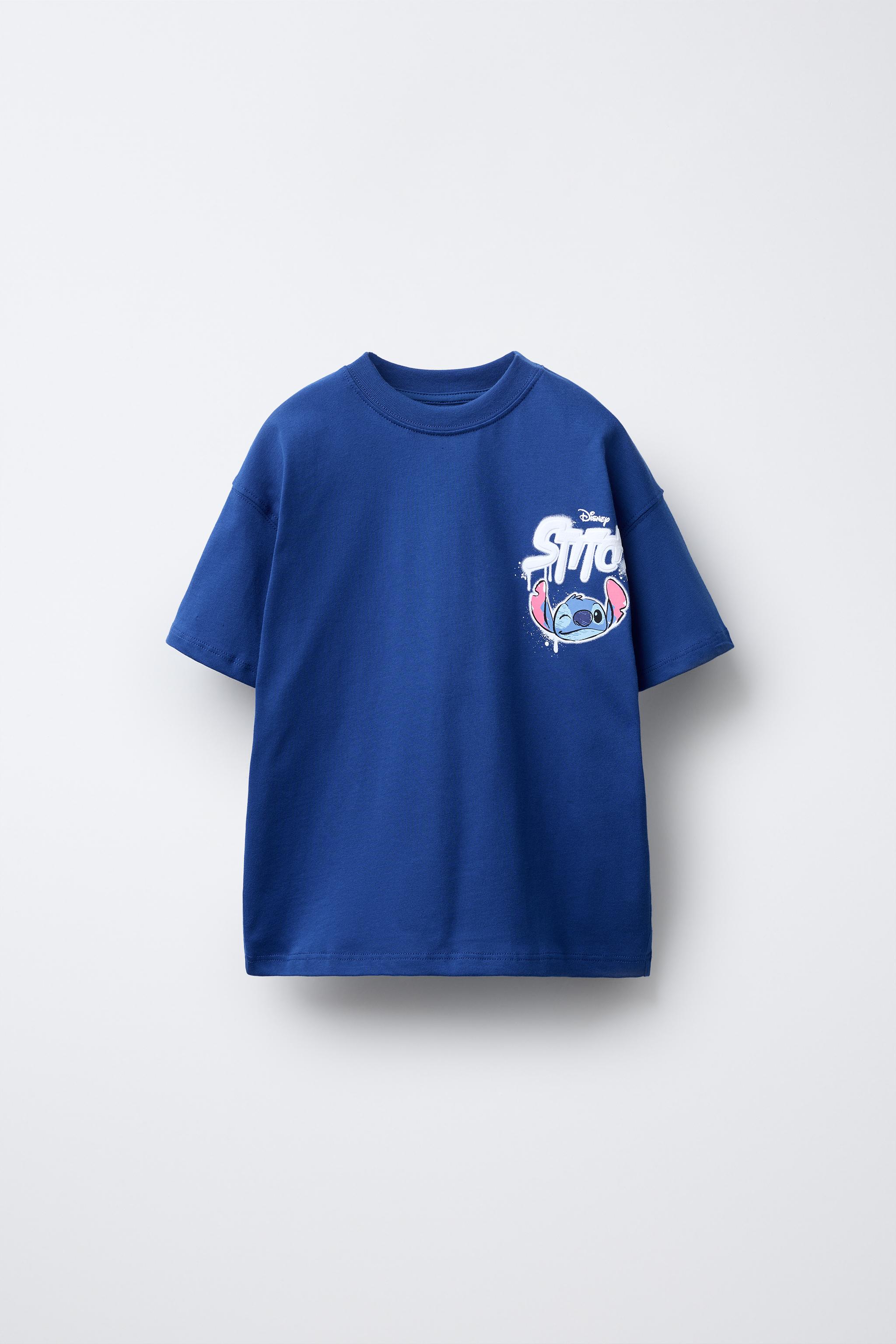 LILO & STITCH © DISNEY PRINTED T-SHIRT - Blue | ZARA United