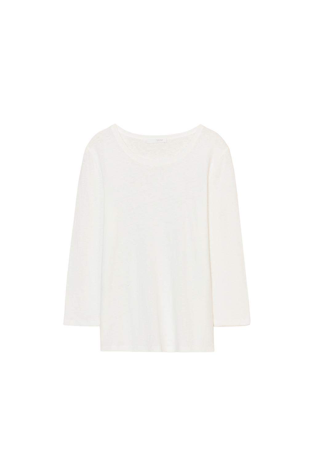 WASHED EFFECT LINEN T-SHIRT - image 3