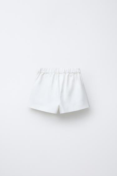 BOX PLEAT BERMUDA SKORT - Oyster-white by Zara - Image 1