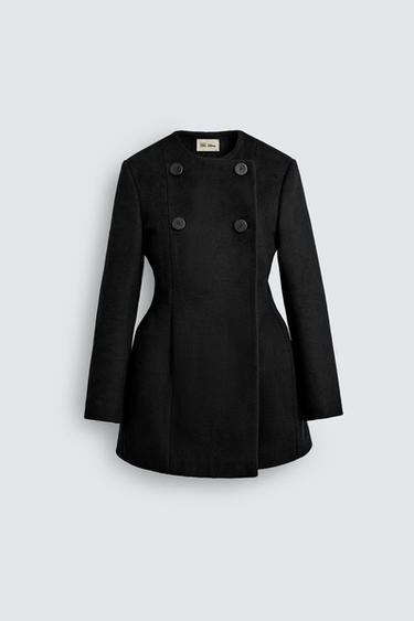 ĐẦM DÁNG ÁO KHOÁC VẠT CHÉO HARRY LAMBERT FOR ZARA X DISNEY - Màu đen từ Zara