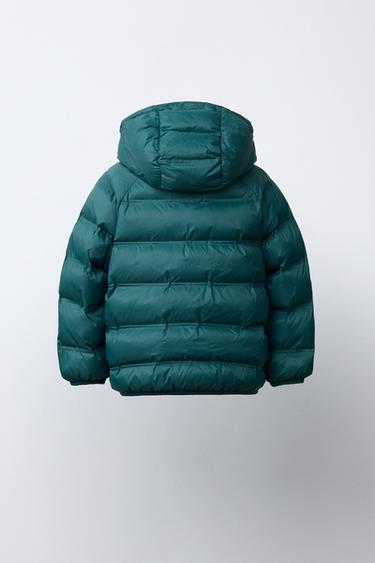 BLOUSON LÉGER DÉPERLANT - Vert / Bleu de Zara - Image 3