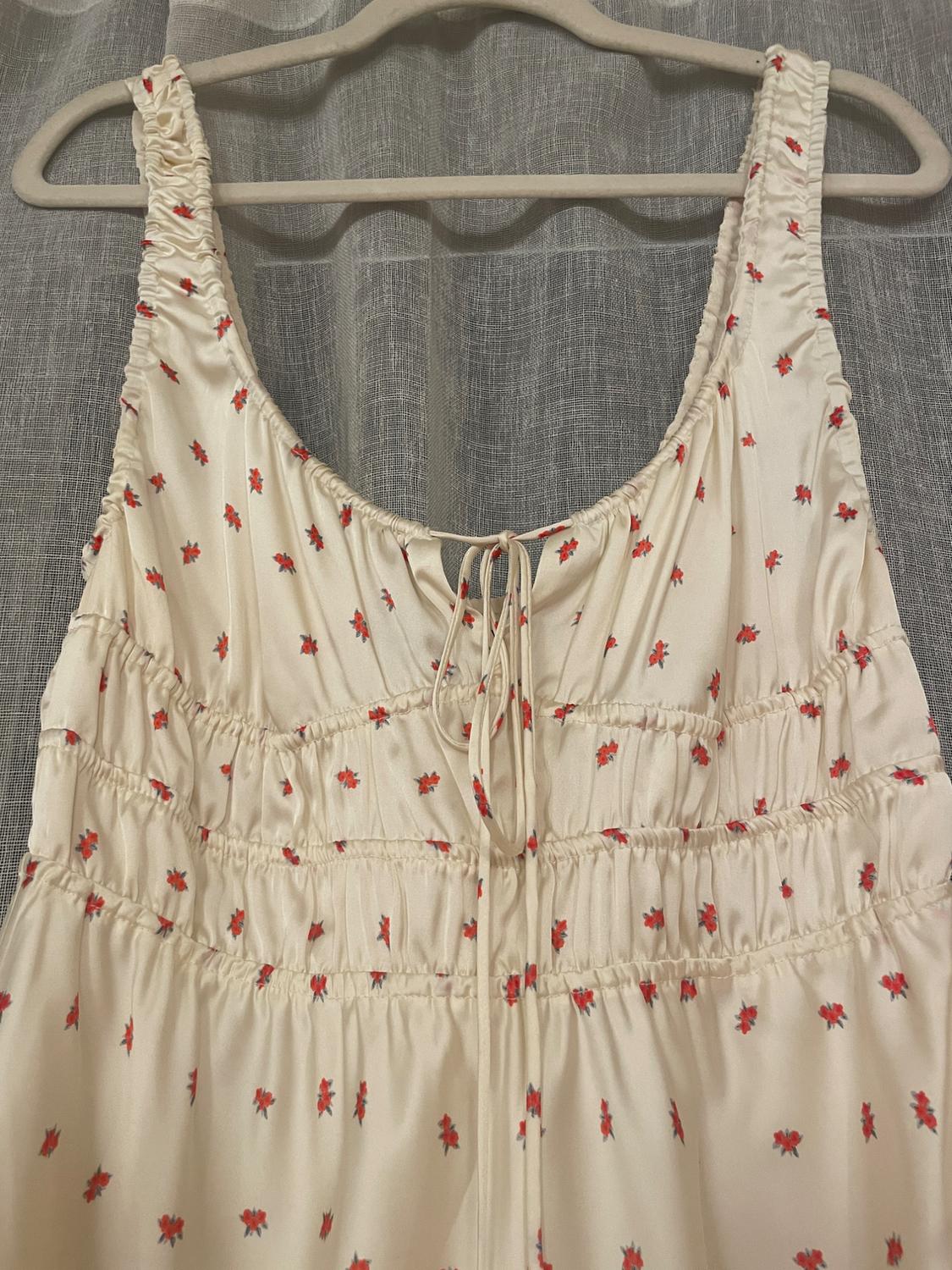 FLORAL SATIN DRESS - Image 3