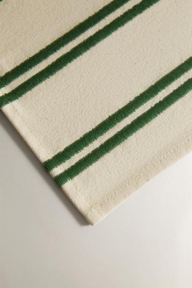 STRIPED COTTON PLACEMAT - Green by Zara - Image 2