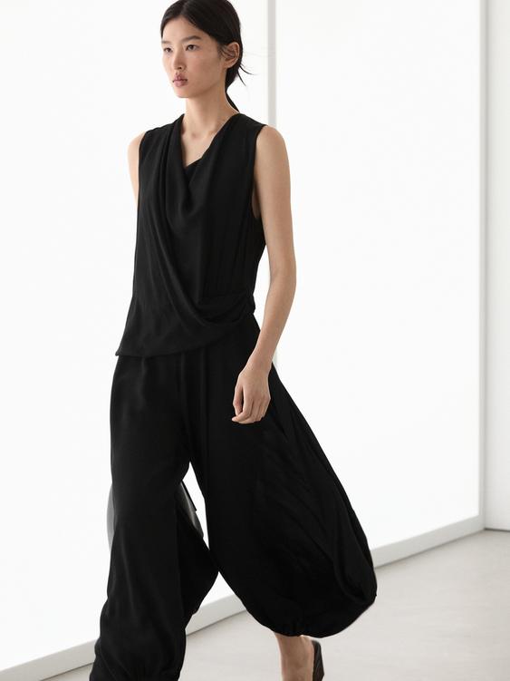 Linen sarouel trousers from Zara - $180