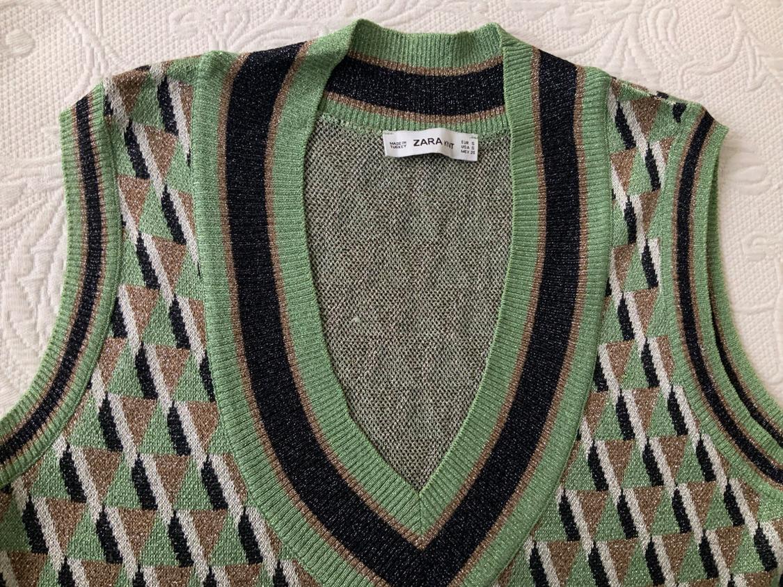 METALLIC THREAD JACQUARD VEST - Image 3