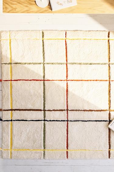 TAPIS ENFANT RECTANGULAIRE CARREAUX HOUPPES - Multicolore de Zara - Image 5