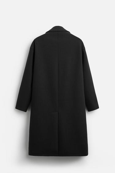 OVERSIZE FIT COAT - Black by Zara - Image 6
