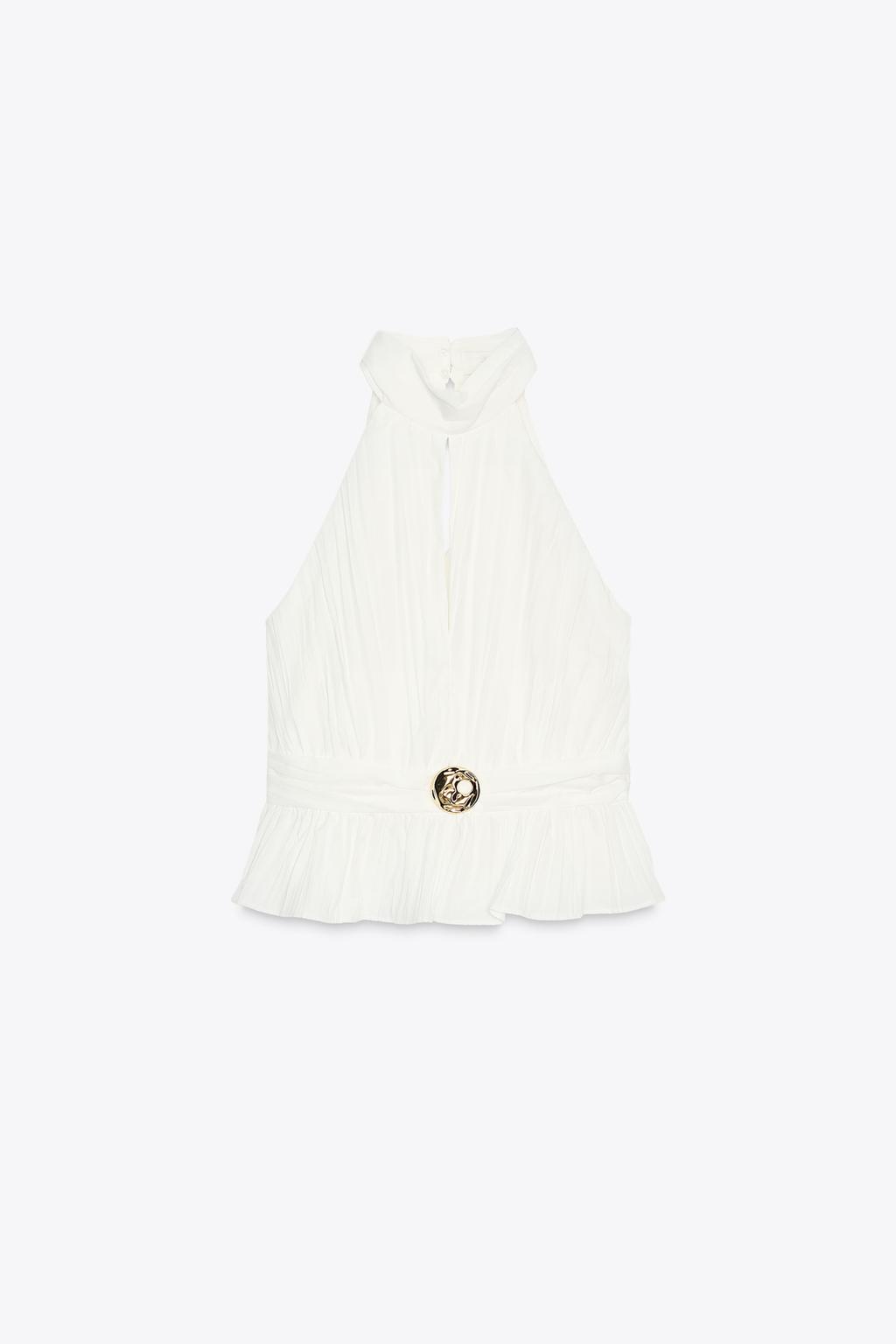 Thumbnail image for PLEATED HALTER TOP