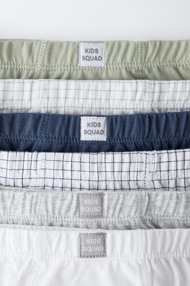 2-6 YEARS/ SIX-PACK OF CHECK BRIEFS - Multicoloured by Zara - Image 1