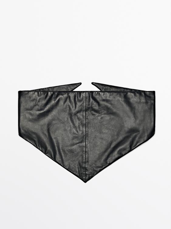 Nappa leather bandana