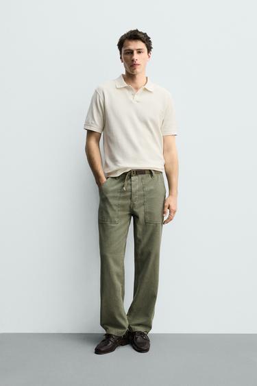 POLO PIQUÉ REGULAR FIT - Crudo de Zara - Imagen 0