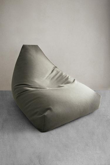 POUF EN COTON - Kaki de Zara - Image 5