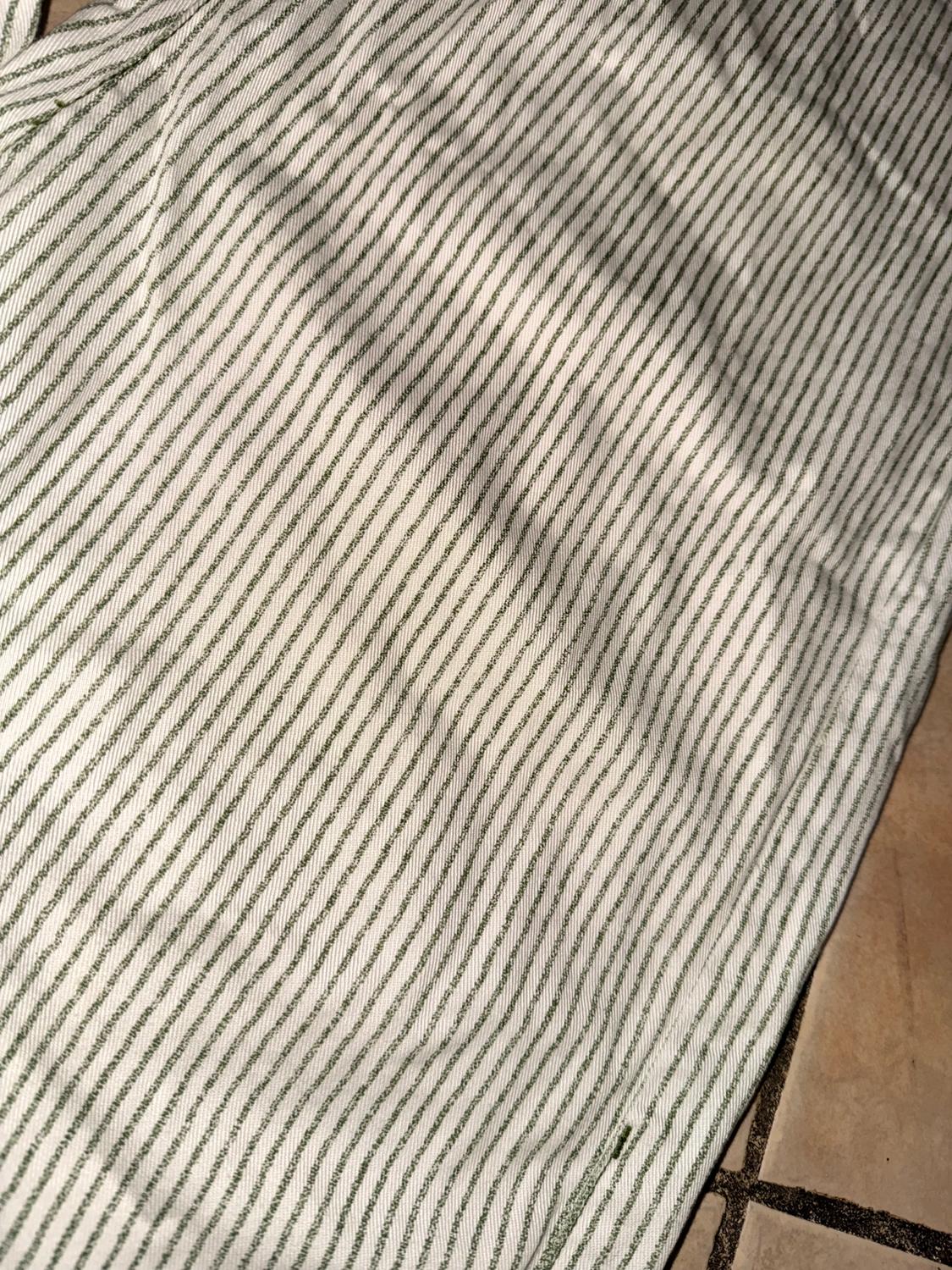 GREEN AND WHITE STRIPED JEANS - Image 3