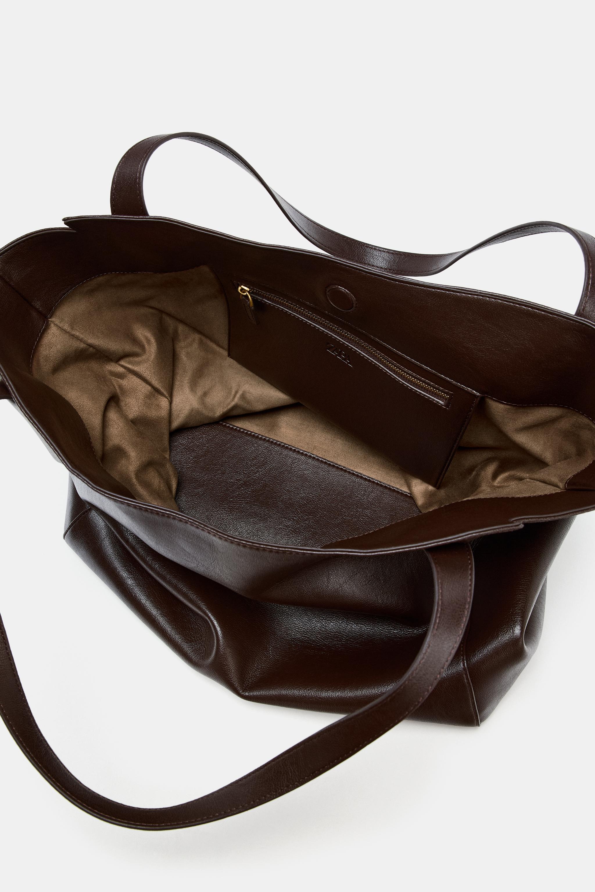 MAXI SHOPPER BAG WITH HANDLE DETAIL