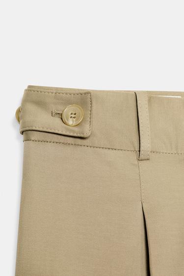 LOW-RISE TROUSERS WITH SIDE BELT LOOPS - camel by Zara - Image 5