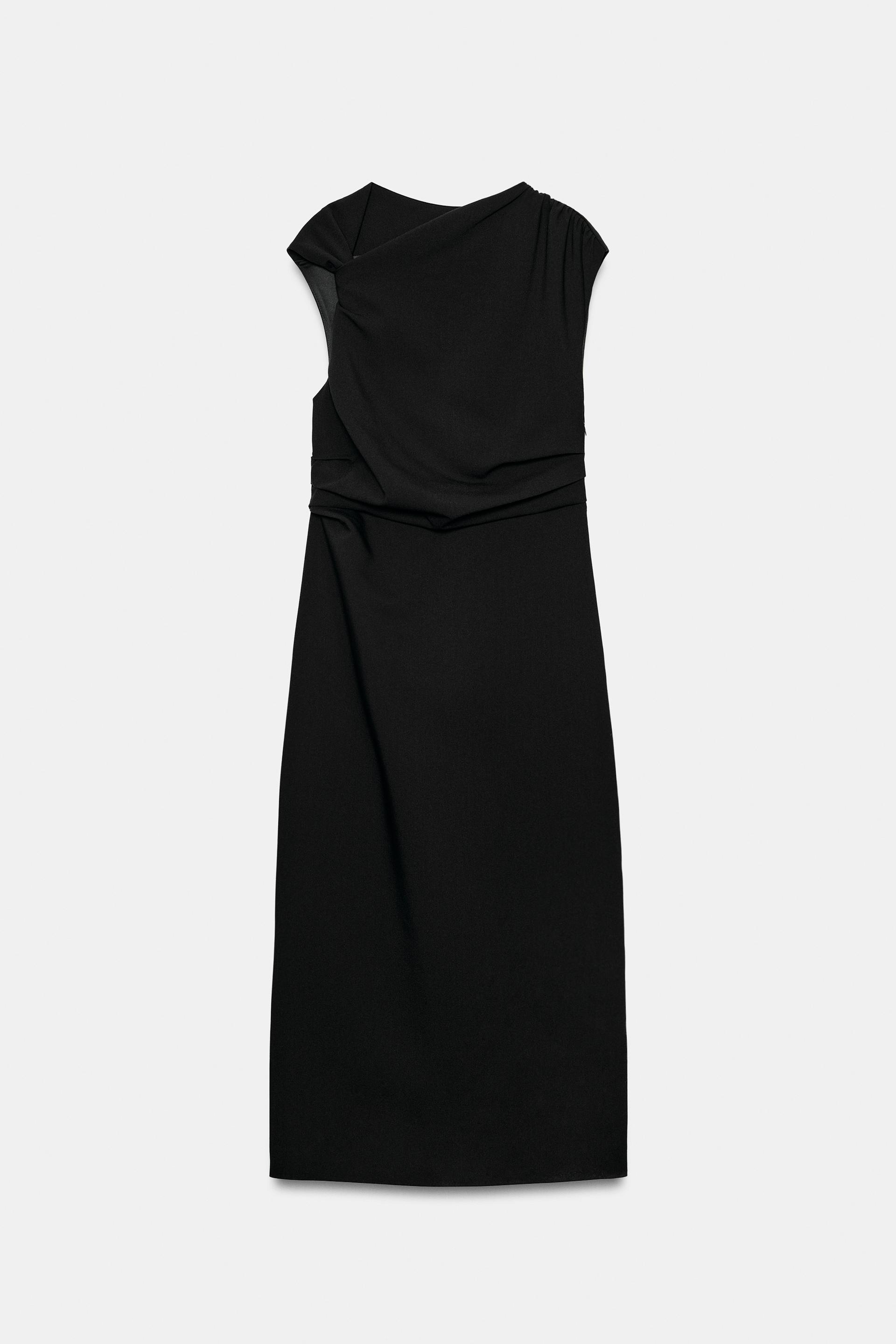 Draped Midi Dress