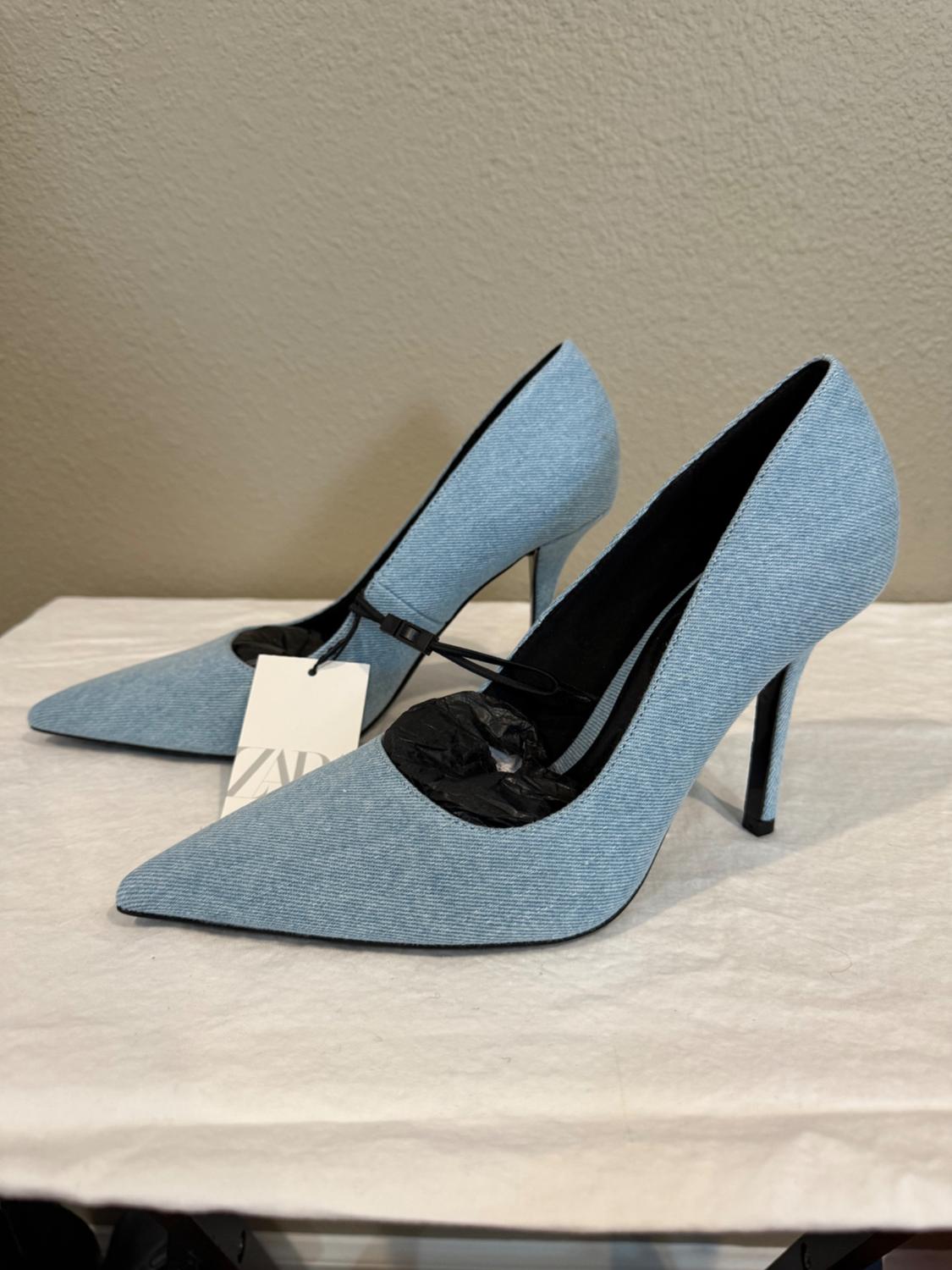 ZAPATO TACÓN ALTO DENIM