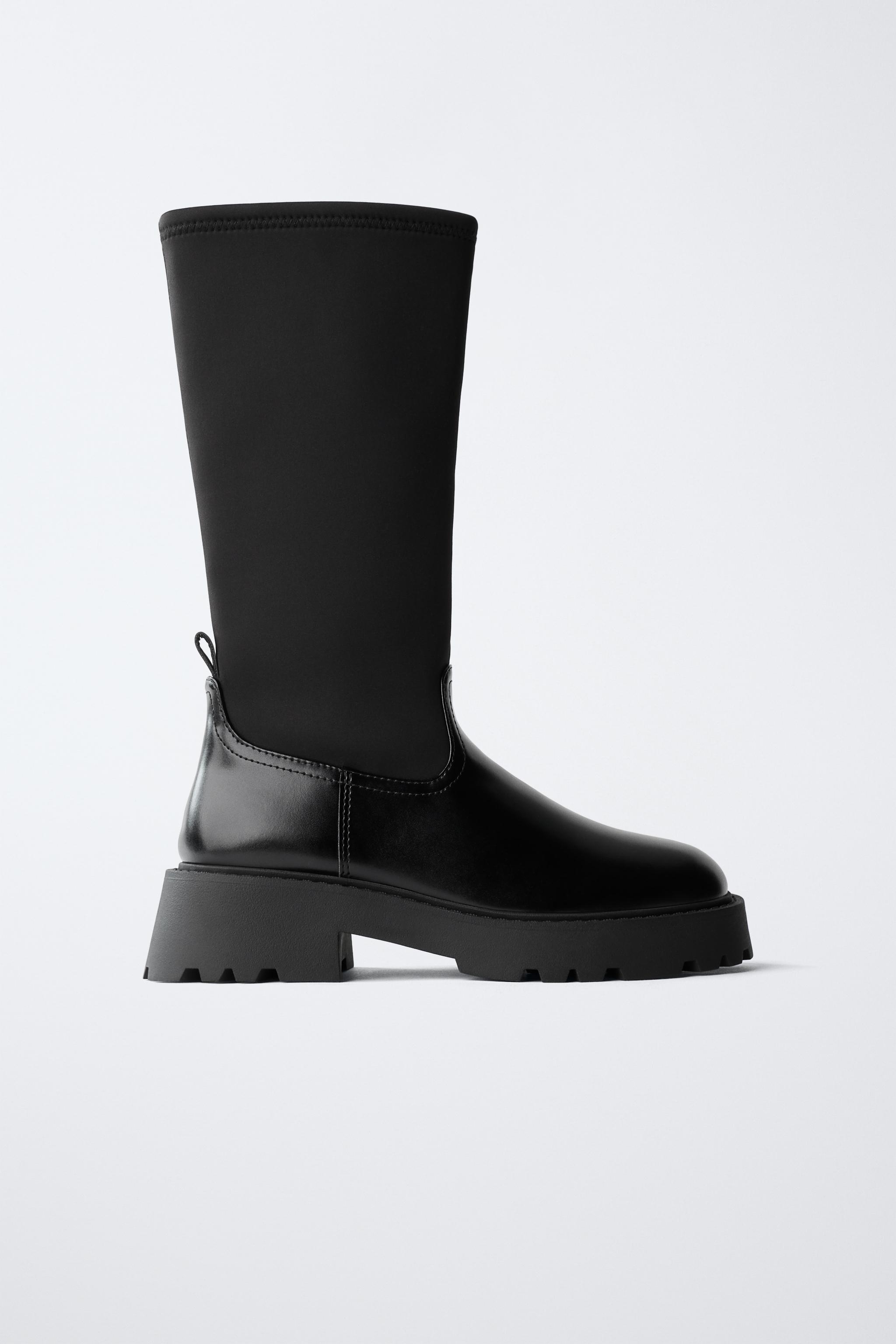 ニーハイソックスブーツ - ブラック | ZARA Japan / 日本