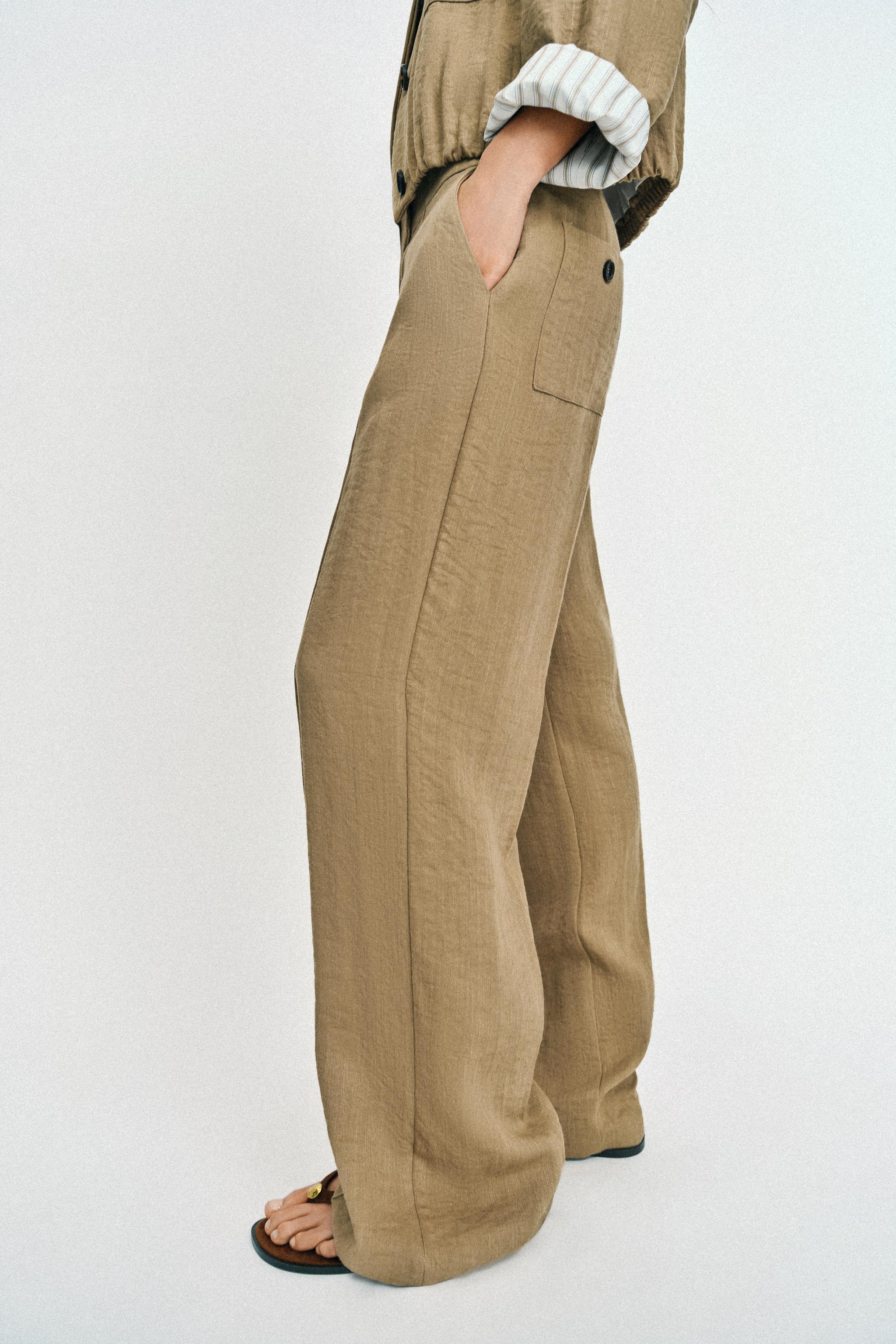 DİKİŞ DETAYLI STRAIGHT FIT PANTOLON - Görsel 7