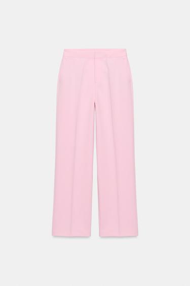 LOW-RISE STRAIGHT-LEG TROUSERS - Pink by Zara - Image 6