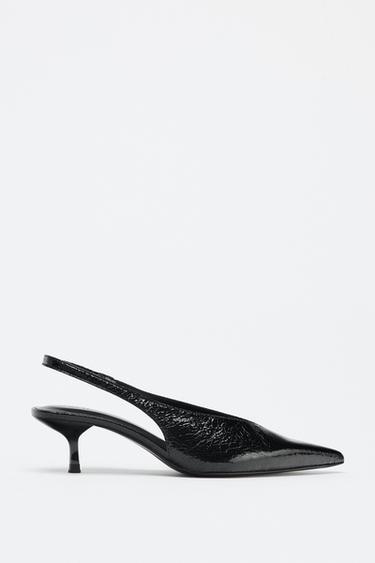 Zara SLINGBACK HEELS - Black