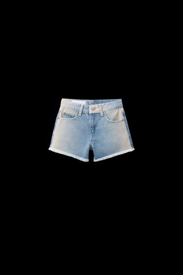 Zara FRAYED DENIM SHORTS - 029 - Image 0