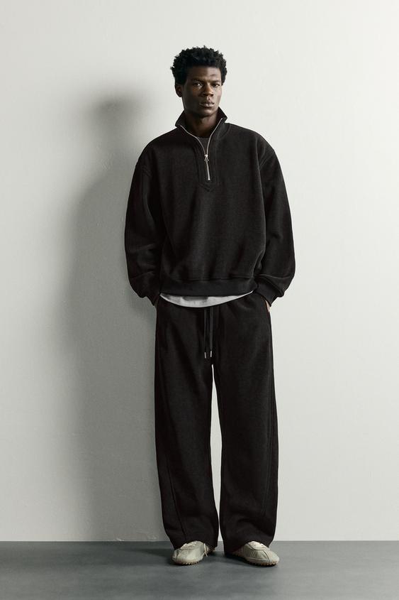 CALÇA JOGGER RELAXED FIT - Preto da Zara - Imagem 0