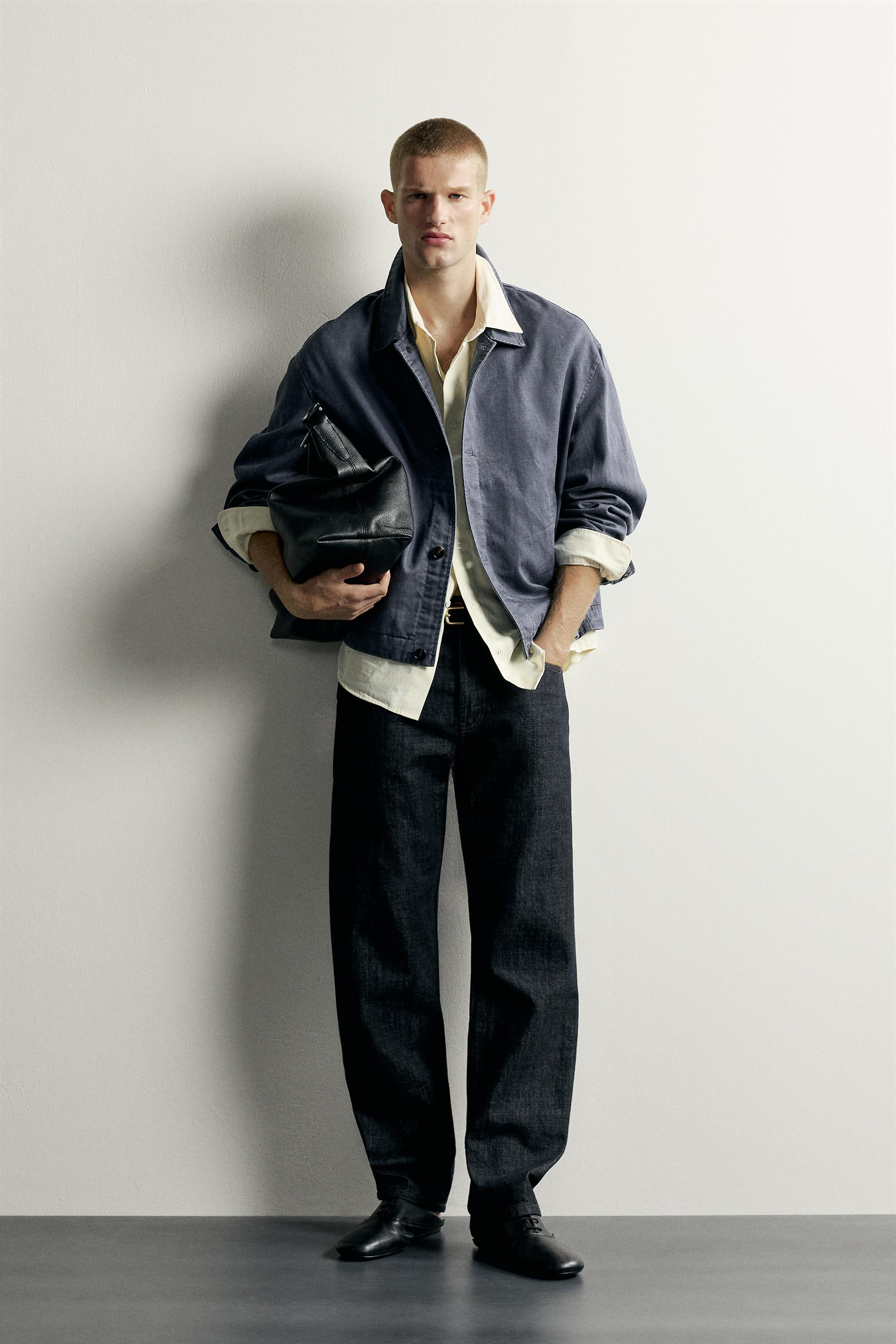 Zara LYOCELL-COTTON RELAXED FIT OVERSHIRT