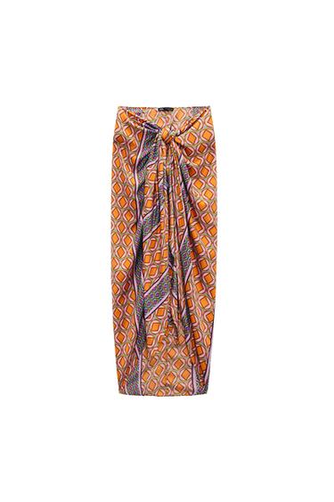 PRINTED SARONG SKIRT