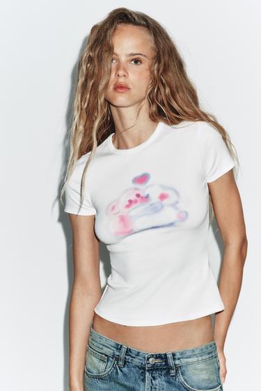 ANGELA BACHER T-SHIRT - White by Zara - Image 0