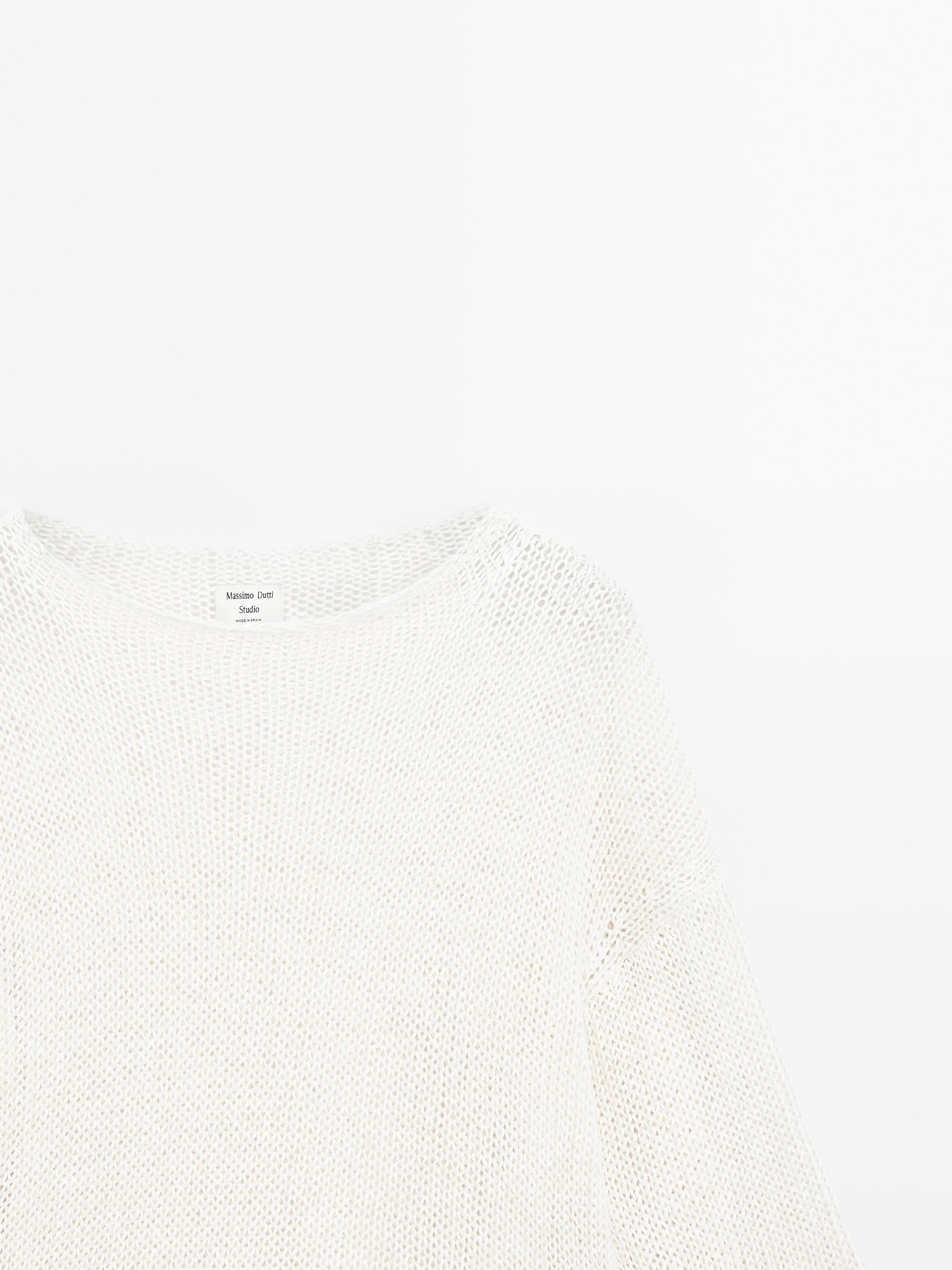 Oversize short sleeve sweater - STUDIO