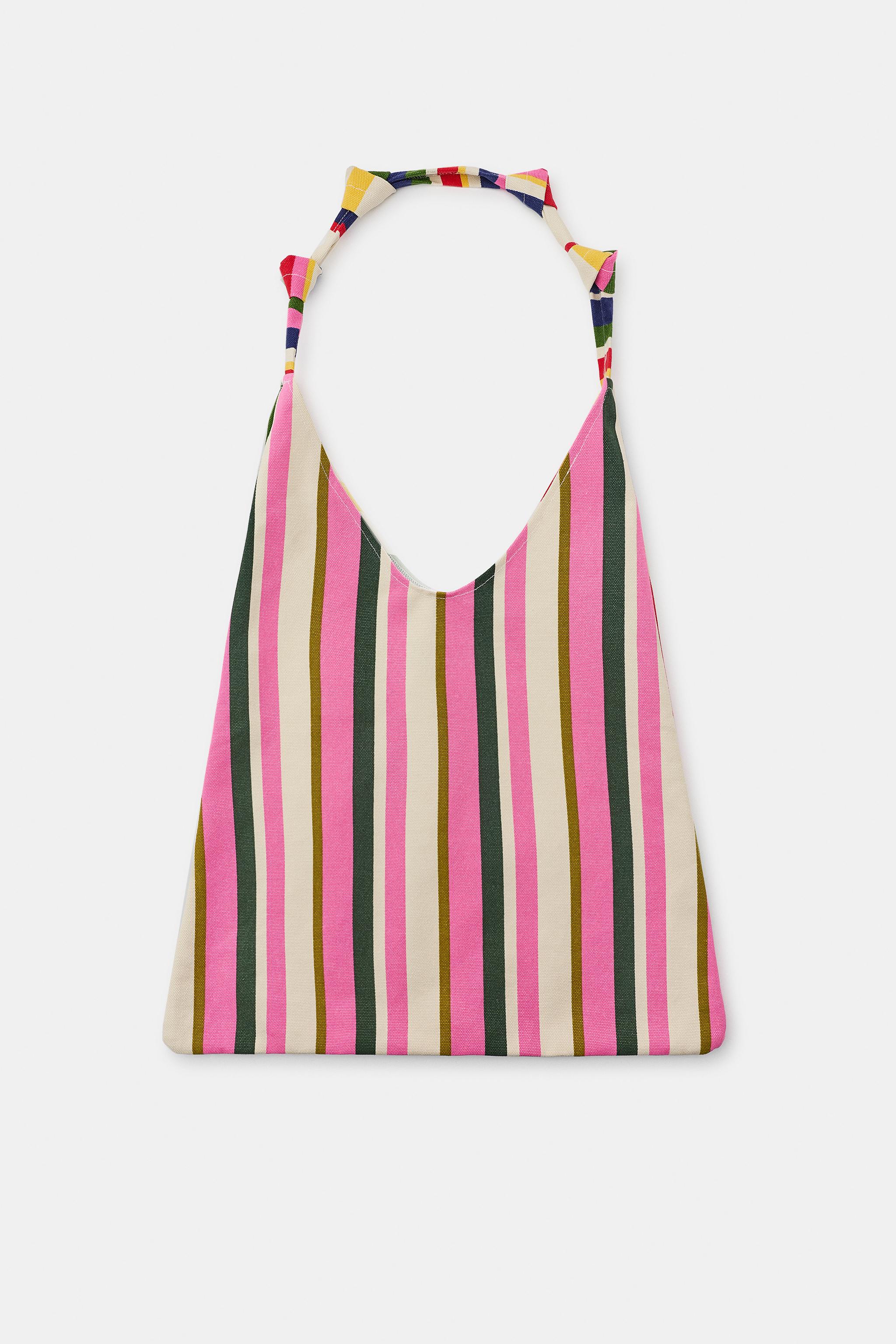 SAC EN TOILE À RAYURES