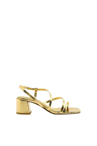 LOW BLOCK-HEEL SANDALS