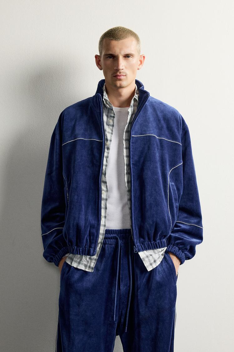 Chaqueta chandal retro velour