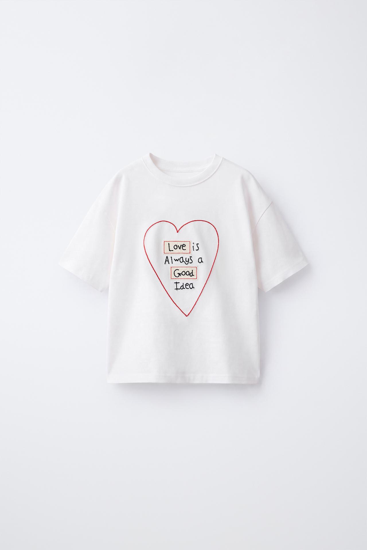 EMBROIDERED DETAIL T-SHIRT — White