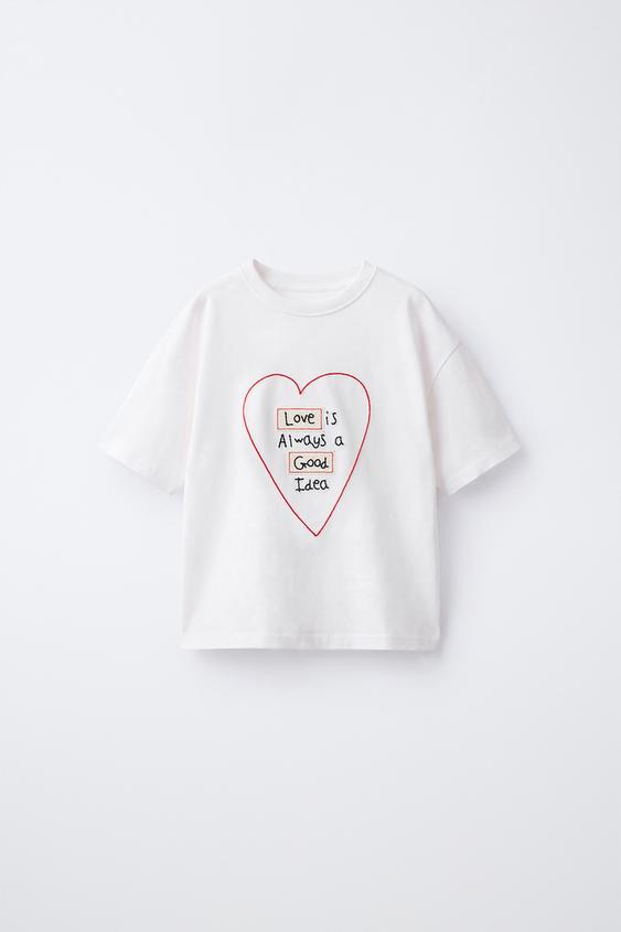 CAMISETA DETALLE BORDADOS - Blanco de Zara - Imagen 0