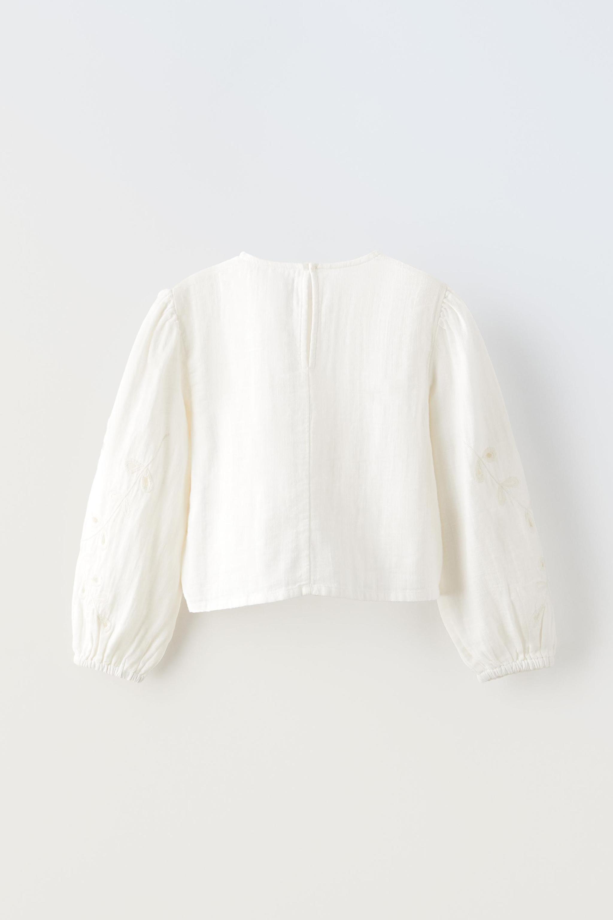 Zara white clearance blouse